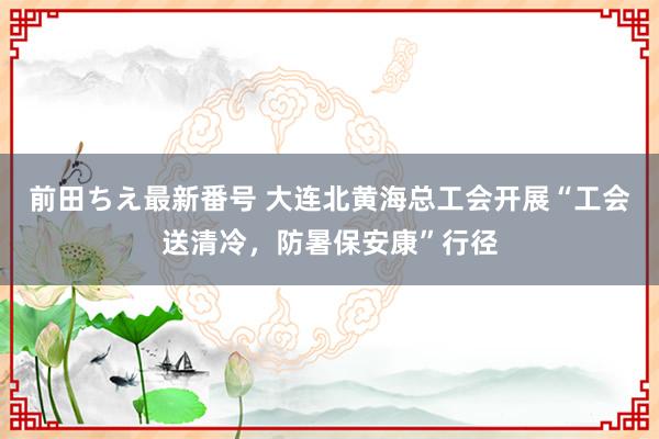 前田ちえ最新番号 大连北黄海总工会开展“工会送清冷，防暑保安康”行径